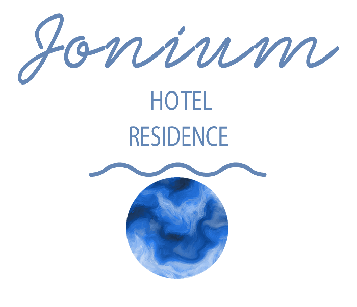 Logo con pallino sotto jonioum hotel residence